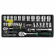 Набор инструмента TOPTUL 1/4"&1/2" 34ед. (в ложементе) GCAT3401 Кременчуг