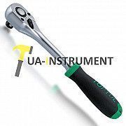 Трещотка TOPTUL 3/8" 36 зубцов (резиновая ручка) CJBG1220 Кременчуг
