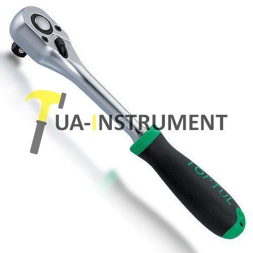 Трещотка TOPTUL 3/8" 36 зубцов (резиновая ручка) CJBG1220 Кременчуг - изображение 1