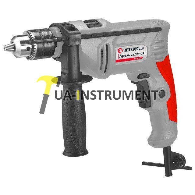 Дрель ударная 600 Вт, 0-3000 об/мин, 1.5-13мм, реверс INTERTOOL DT-0109 Кременчуг - изображение 1