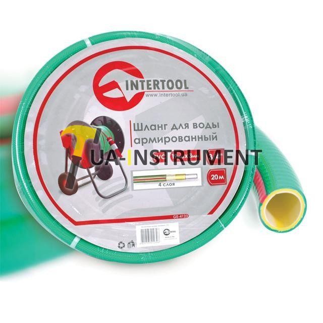 Шланг для воды 4-х слойный 3/4", 20м, армированный, PVC Intertool GE-4123 Кременчуг - изображение 1