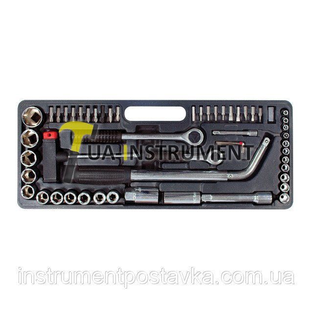 Набор головок и комплектующих 54ед., 1/4",1/2", Drop Forged Intertool HT-2254 Кременчуг - изображение 1