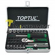 Набор инструмента TOPTUL 1/4" 38ед. GCAD3801 Кременчуг