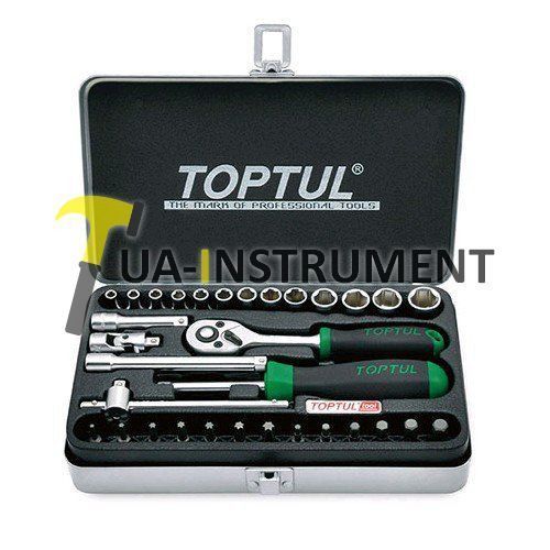 Набор инструмента TOPTUL 1/4" 32ед. GCAD3204 Кременчуг - изображение 1