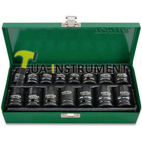 Набор головок ударных TOPTUL 1/2" 10-24мм 15ед. GDAD1501 Кременчуг - изображение 1