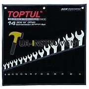 Набор ключей комбинированных TOPTUL 14 шт. 8-32 "Hi-Performance" GPAX1401 Кременчуг