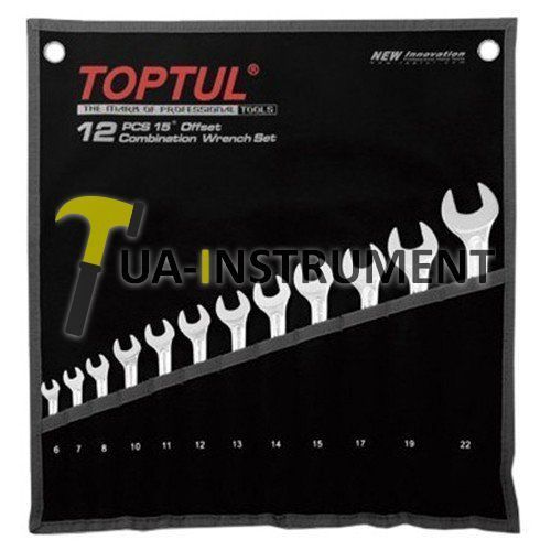 Набор ключей комбинированных TOPTUL 12 шт. 6-22 "Hi-Performance" GPAX1202 Кременчуг - изображение 1