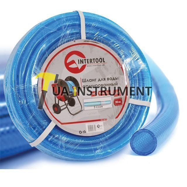 Шланг для воды 3-х слойный 3/4", 20м, армированный PVC Intertool GE-4073 Кременчуг - изображение 1