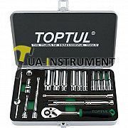 Набор инструмента TOPTUL 1/4" 18ед. дюймового 3/16"-9/16" (длинные головки) GCAD1813 Кременчуг