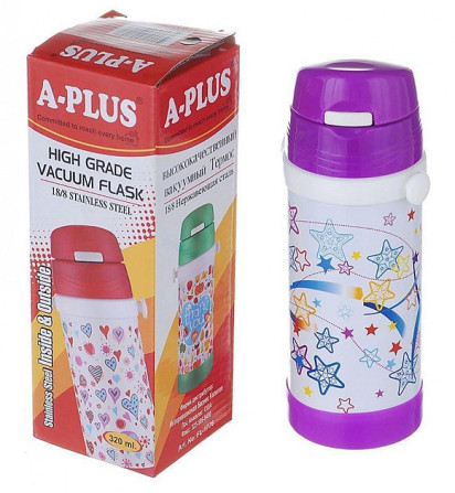 Дитячий термос A-Plus AP-1776-purple 320 мл фіолетовий Киев - изображение 1