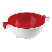 Друшляк з мискою Guzzini Kitchen Active Design 29250055 30х25х12.5 см червоний Киев