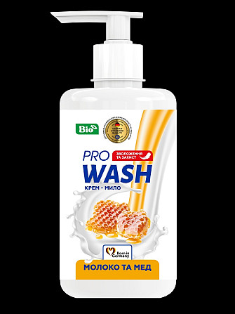 Рідке мило Pro Wash Молоко та мед 725370 470 г Киев - изображение 1