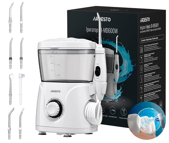 Іригатор стаціонарний Ardesto OI-MD-600-W 600 мл Київ - изображение 1