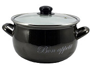 Каструля 5,7 л Bon appetit Interos 2234-A-24-79448 чорна Киев