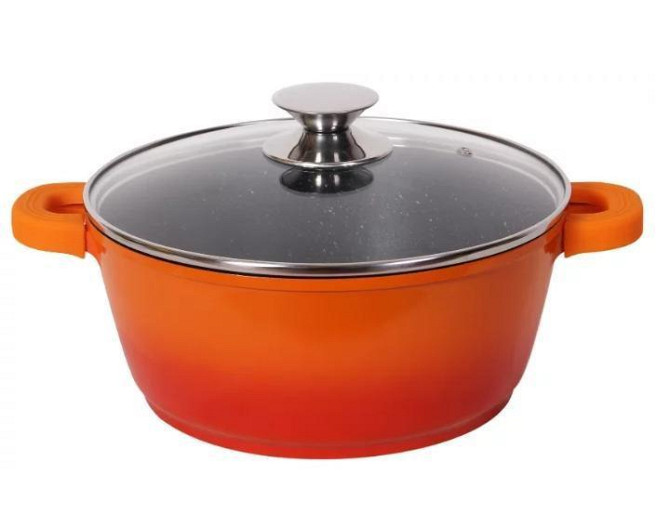 Каструля Bohman BH-7328-MRB-OR 28 см 5.8 л помаранчева Киев - изображение 1
