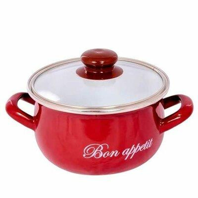 Каструля Interos Bon appetit 2234-С-16-00070982 16 см 2.1 л червона Киев - изображение 1