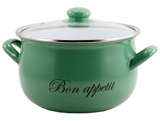 Каструля Interos Bon appetit Малахіт 2234-G-57-24 24 см 5.7 л Киев - изображение 1