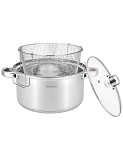 Каструля з кошиком для фритюру KingHoff KH-1630 5.5 л 24 см Киев