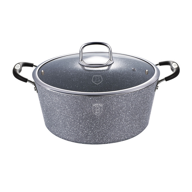 Каструля із кришкою Berlinger Haus Gray Stone Touch Line BH-1152-N 4.1 л 24 см Киев - изображение 1