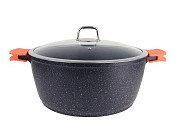 Каструля з кришкою Bohmann BH-7350-22-MRB 22 см 3 л сіра Киев