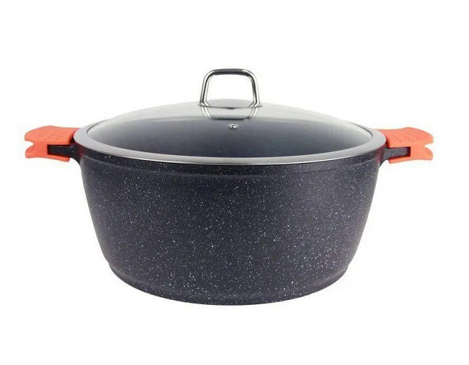 Каструля з кришкою Bohmann BH-7350-22-MRB 22 см 3 л сіра Киев - изображение 1