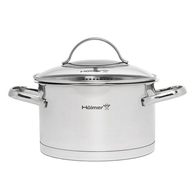 Каструля з кришкою Holmer Aurora CR-17515-SSD 1.5 л Киев - изображение 1