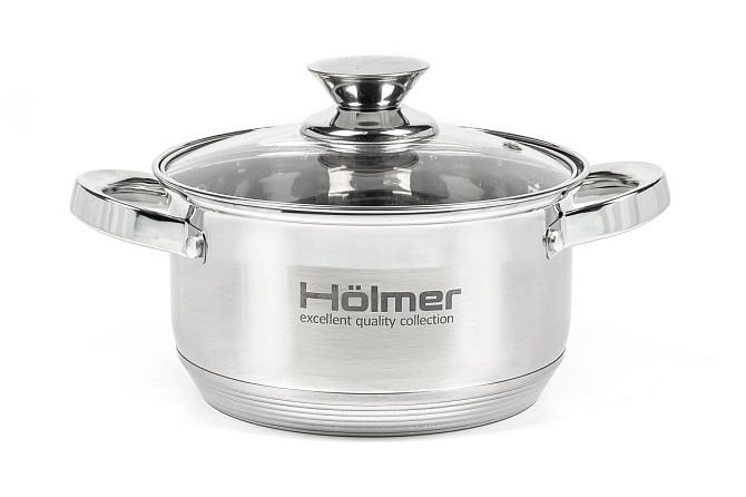 Каструля з кришкою Holmer CR-12520-SS 2 л 16 см Киев - изображение 1
