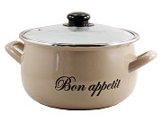 Каструля з кришкою Interos Bon appetit 572-92129 4 л 20 см бежева Киев