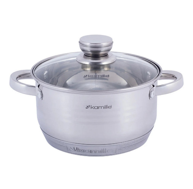 Каструля з кришкою Kamille KM-4913 5 л 24 см Киев - изображение 1