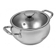 Каструля з кришкою Lessner Ottimo 55879-16 16 см 1.8 л срібляста Киев