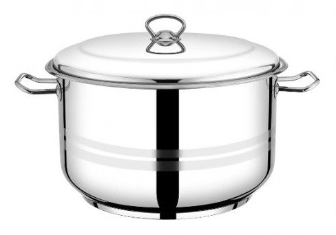Каструля з кришкою Lessner Rica 55880-28 28 см 10 л срібляста Киев - изображение 1