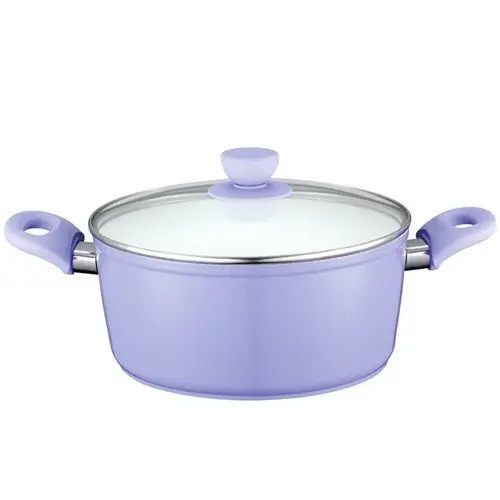 Каструля з кришкою Peterhof PH-15722-22-violet 22 см 3.1 л фіолетова Київ - изображение 1