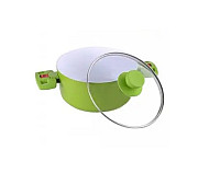 Каструля з кришкою Peterhof PH-15732-22-green 22 см 3.1 л зелена Киев