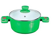 Каструля з кришкою Peterhof PH-15732-24-green 24 см 3.8 л зелена Киев