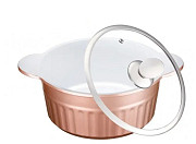 Каструля з кришкою Peterhof PH-15755-24-brown 24 см 4.2 л корінева Киев
