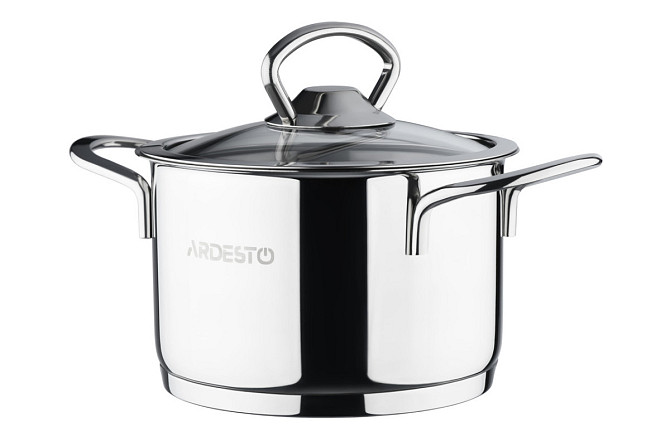 Каструля зі скляною кришкою Ardesto Luna AR-0609-S 0,9 л 12 см Киев - изображение 1