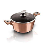 Каструля зі скляною кришкою Berlinger Haus Rose Gold BH-1514-N 20 см 2.5 л золотиста Киев