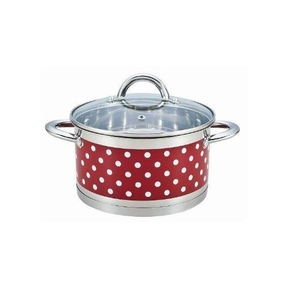 Каструля зі скляною кришкою Bohmann BH-0127-18-red 2.5 л 18 см Киев - изображение 1