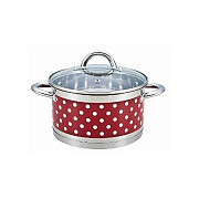 Каструля зі скляною кришкою Bohmann BH-0127-24-red 6 л 24 см Киев