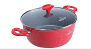 Каструля зі скляною кришкою Bohmann BH-7357-13-red 26 см 4.3 л Киев