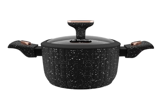 Каструля зі скляною кришкою Bollire Sicilia BR-1502 20 см 2.5 л Киев - изображение 1