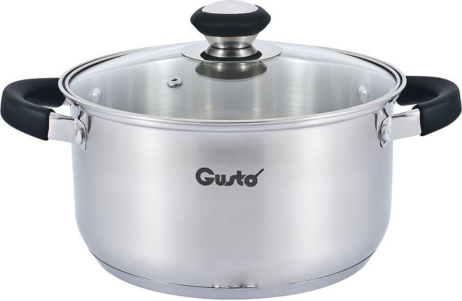 Каструля зі скляною кришкою Gusto GT-1104-16 16 см 1.6 л Киев - изображение 1