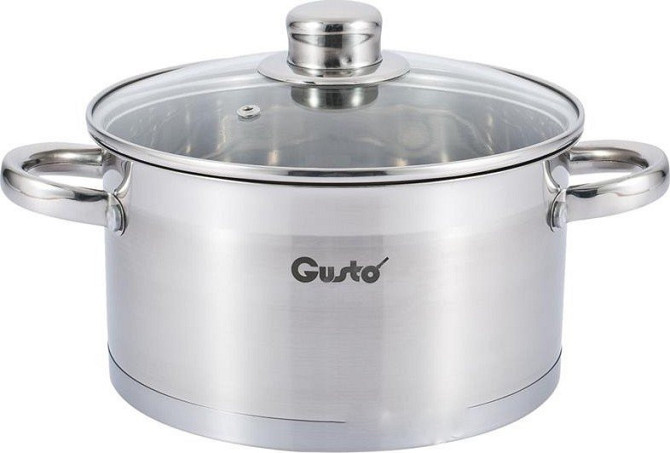 Каструля зі скляною кришкою Gusto GT-1105-24 24 см 5.7 л Киев - изображение 1
