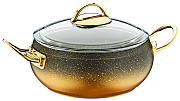 Каструля зі скляною кришкою OMS 3141-18-Gold 2 л 18 см Киев