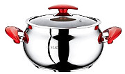 Каструля зі скляною кришкою OMS Ball-Shaped 2032-16 16 см 1.9 л Киев