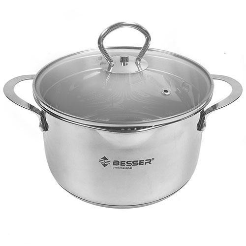 Каструля зі скляною кришкою Besser Largo 10269 1,9 л 17 см Киев - изображение 1