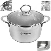 Каструля зі скляною кришкою Besser Largo 10271 3,6 л 21 см Киев