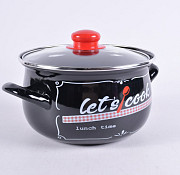 Каструля емальована Gusto Lets Cook GT-T-118-LCB 18 см 3.1 л Киев