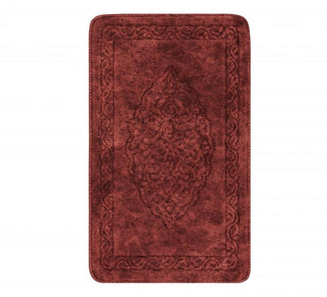 Килимок у ванну Arya Damaks AR-A107217-Burgundy 120х70 см бордовий Киев - изображение 1