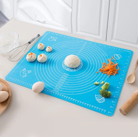 Килимок кондитерський силіконовий Frico FRU-083-Light-blue 70х50 см блакитний Киев - изображение 1